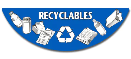 Étiquette produits recyclables pour couvercle poubelle EcoloTOP